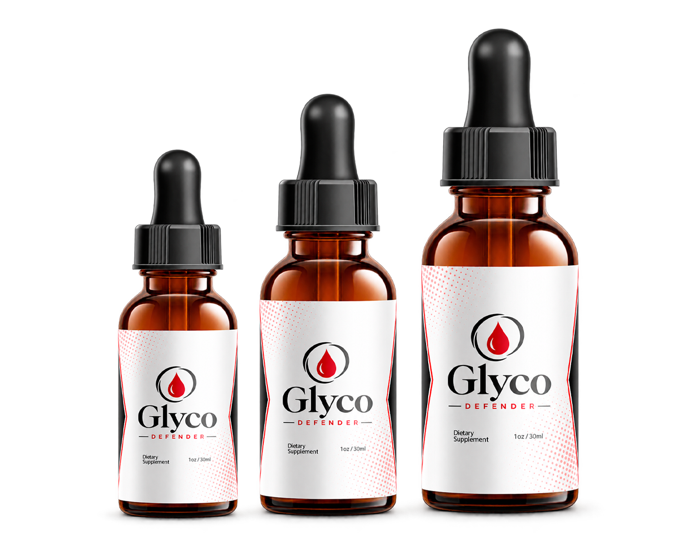 3 GlycoDefender Bottles