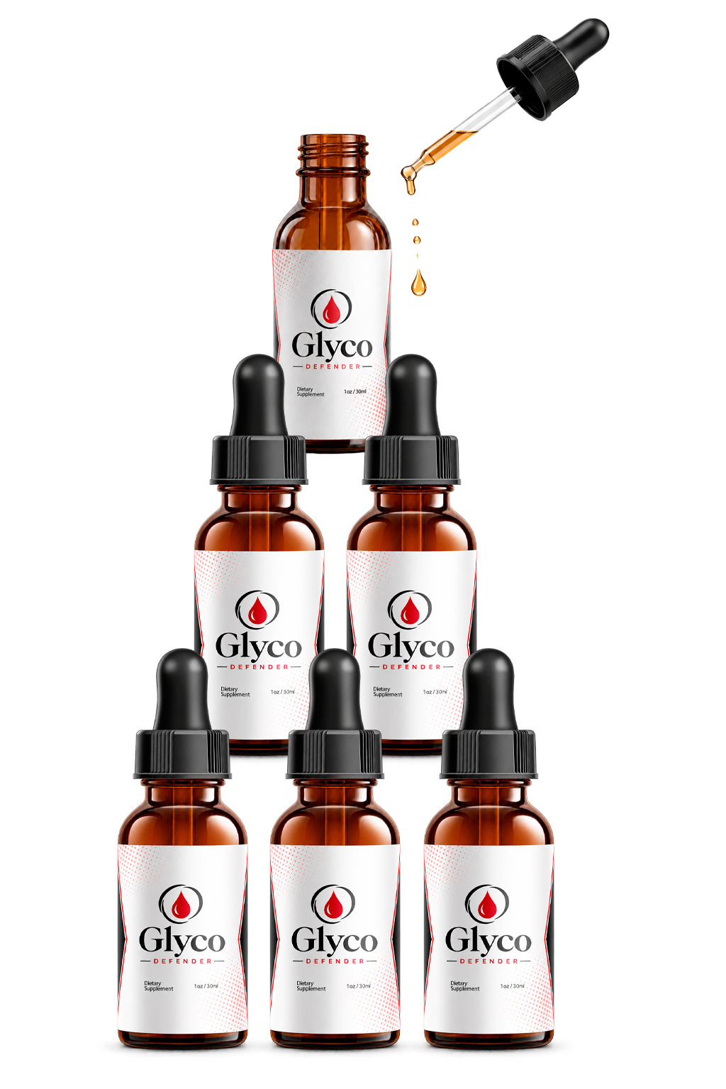 6 GlycoDefender Bottles